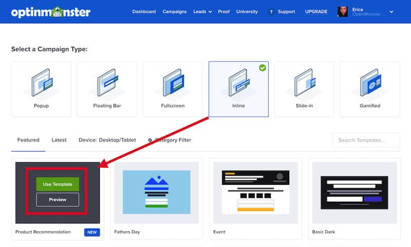 Preview or select an Inline template to use it. - OptinMonster Preview or select an Inline template to use it.