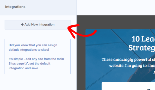 add-new-integration - OptinMonster add a new integration