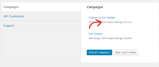 edit_wp_output_settings - OptinMonster edit campaign output settings