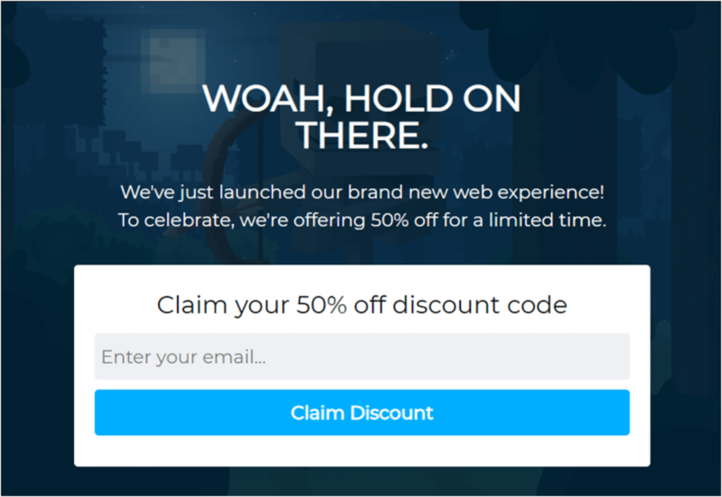 exit_shockbyte-min - OptinMonster woocommerce checkout page popup